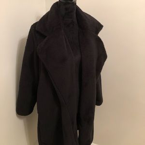 Plush Black Coat, Never Worn